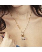 Lukka gouden koperen halsketting