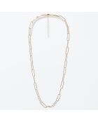 toskanische Halskette aus vergoldetem Messing