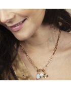 toskanische Halskette aus vergoldetem Messing