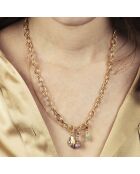 Louisa zweireihige Halskette aus vergoldetem Messing