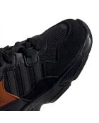 Baskets en Velours de Cuir & Mesh Yung-96 El I noir/orange