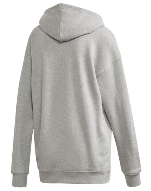 Sweat capuche Trefoil gris