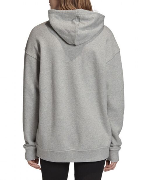 Sweat capuche Trefoil gris