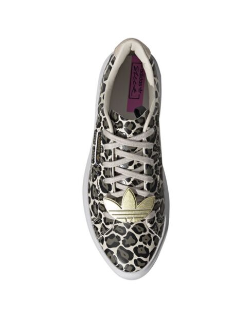 Baskets en Cuir Sleek Super noir/gris/blanc