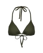 Haut de Maillot triangle Attachante kaki