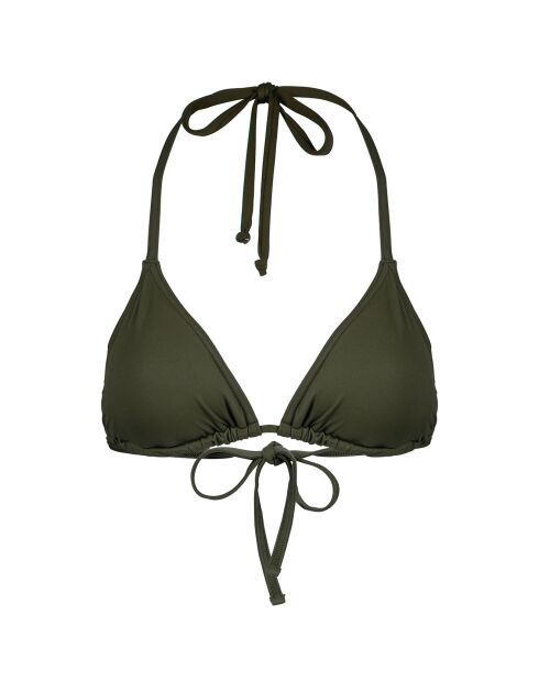 Haut de Maillot triangle Attachante kaki