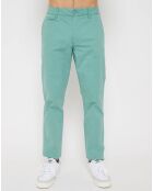 Pantalon chino ajusté Reano Stretch vert d'eau