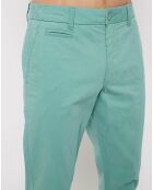 Pantalon chino ajusté Reano Stretch vert d'eau