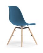 2 Chaises arkken bleu canard - 54.5x82 cm