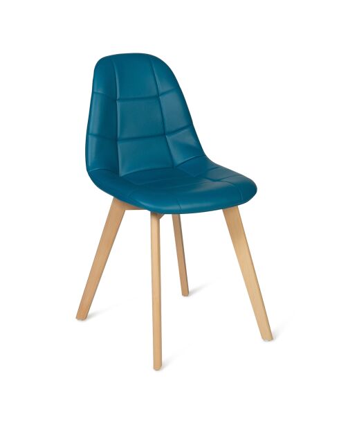 4 Chaises rafaela bleues - 47x55x86 cm