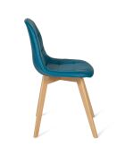 4 Chaises rafaela bleues - 47x55x86 cm