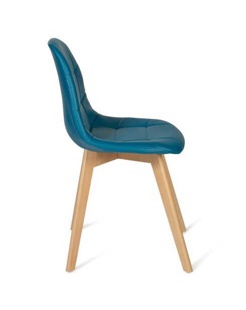 4 Chaises rafaela bleues - 47x55x86 cm
