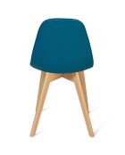 4 Chaises rafaela bleues - 47x55x86 cm