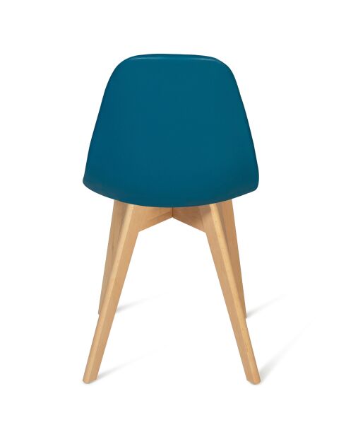 4 Chaises rafaela bleues - 47x55x86 cm