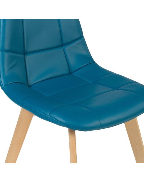 4 Chaises rafaela bleues - 47x55x86 cm