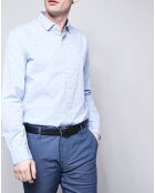 Chemise Slim Fit Refined motifs bleu clair