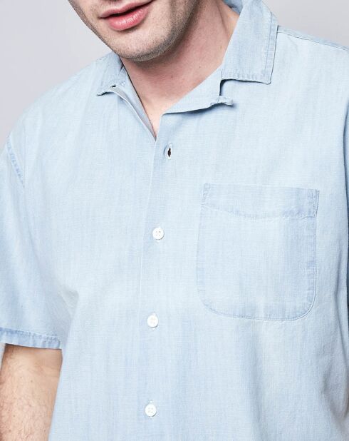 Chemise denim Resort bleu clair