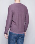 Pull roulotté violet