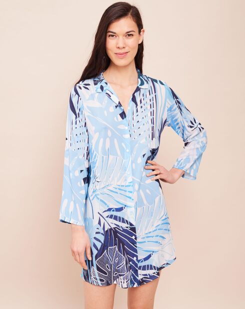 Liquette courte Paradise bleue