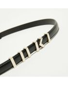 Ceinture fine en Cuir Heidi noire