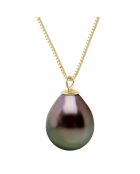 Collier en Or jaune & Perle de Tahiti poire