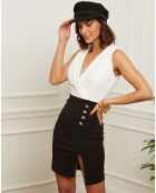 Robe Grace blanc/noir