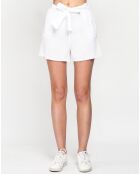 Short 100% Lin Inaya blanc