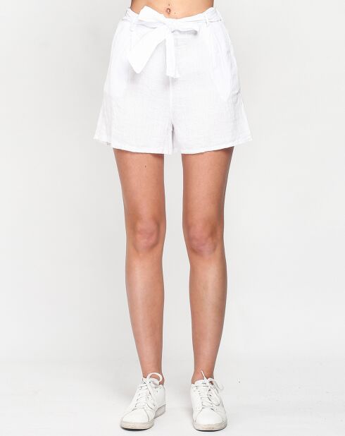 Short 100% Lin Inaya blanc