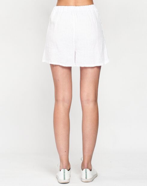 Short 100% Lin Inaya blanc
