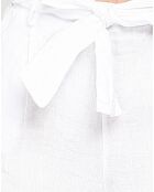 Short 100% Lin Inaya blanc