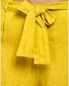 Short 100% Lin Inaya jaune