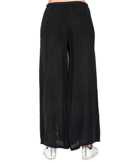 Pantalon 100% Lin Léonie noir