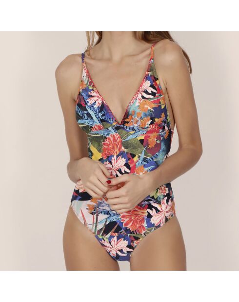 Maillot de Bain 1 pièce Tropical Surf multicolore
