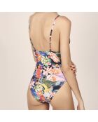 Maillot de Bain 1 pièce Tropical Surf multicolore