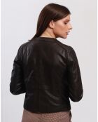 Giacca Beline in montone marrone
