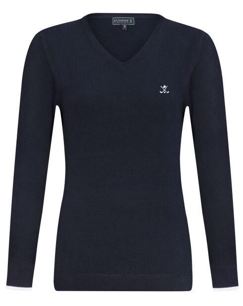 Pull Olivia bleu marine/écru