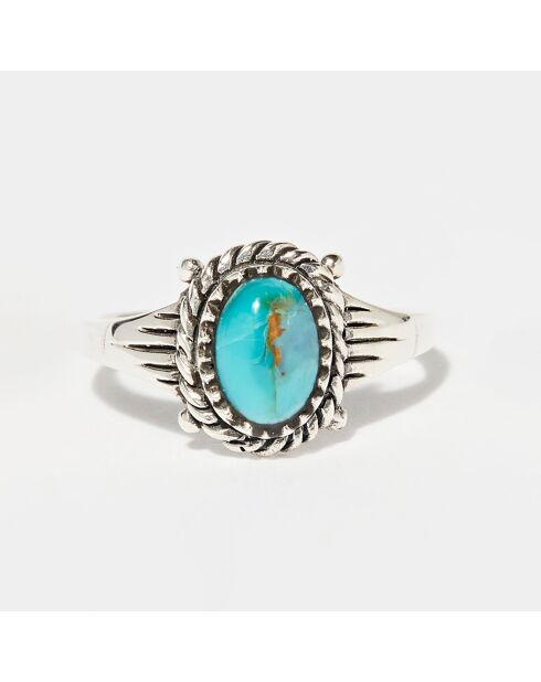 Chipotle-ring in sterling zilver en turkoois 0,21 ct