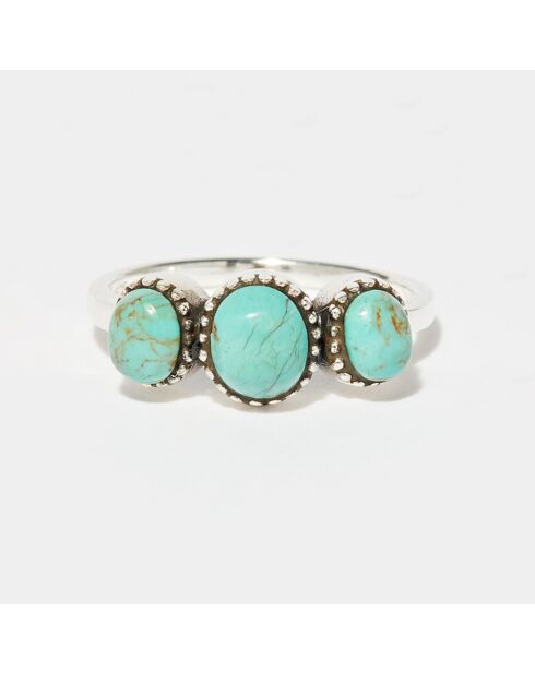 Bague Posheco en Argent massif & Turquoise 0.31 ct