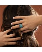 Bague Pilli en Argent massif & Turquoise 6.8 ct
