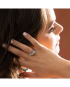 Zipactli-Ring aus Sterlingsilber