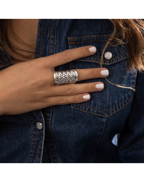 Anello in argento sterling Tecpatl