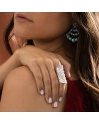 Ring Ozelotl aus Sterlingsilber