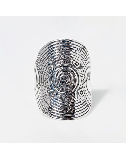 Bague Cacao en argent massif