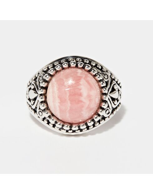 Bague Xochitl en Argent massif & Rhodochrosite 5.8 ct