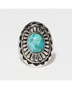Bague Chantico en Argent massif & Turquoise 2.7 ct