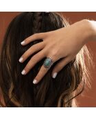 Bague Chantico en Argent massif & Turquoise 2.7 ct