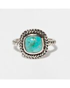 Bague Kalinin en Argent massif & Turquoise 1.3 ct