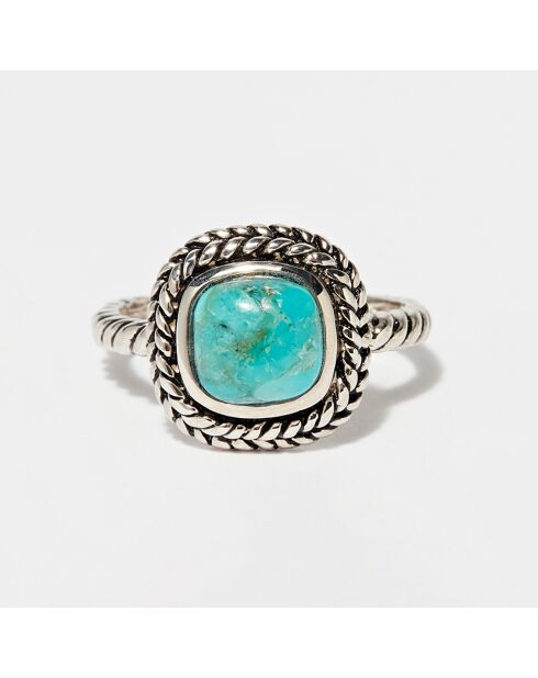 Bague Kalinin en Argent massif & Turquoise 1.3 ct