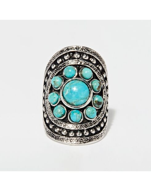 Bague Puxàm en Argent massif & Turquoise 2.7 ct