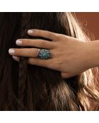Bague Puxàm en Argent massif & Turquoise 2.7 ct